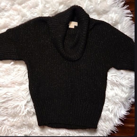 Michael Kors Black shimmer Sweater half sleeve knit - Picture 2 of 10